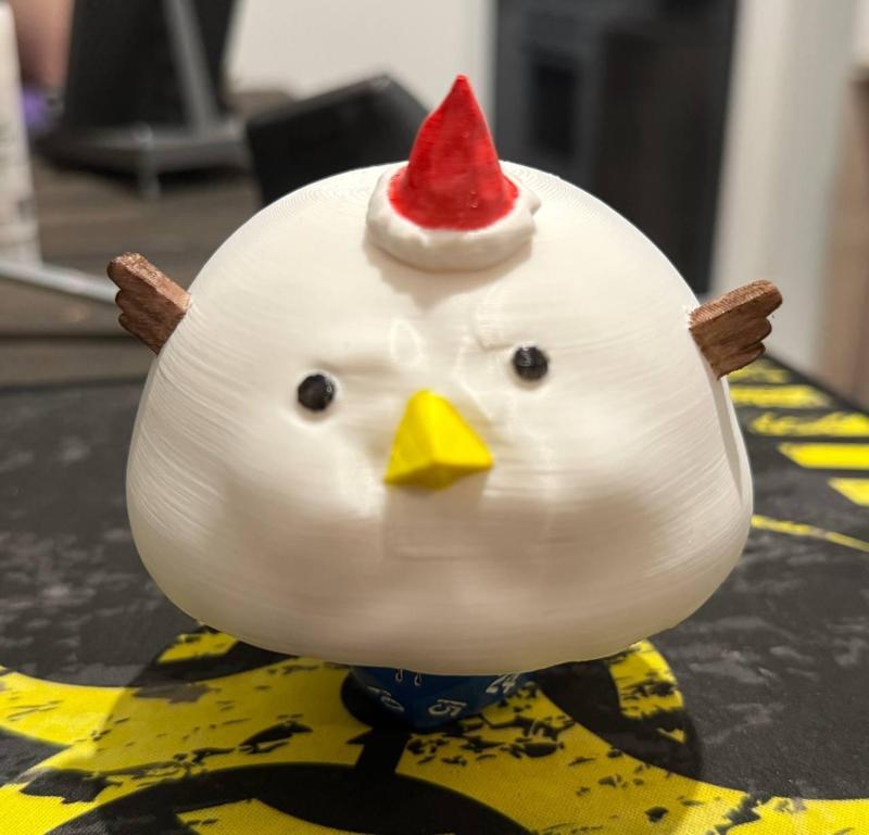 Happy Fluffy Christmas Bird