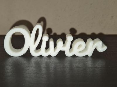 Olivier Name Sign Display Decor