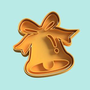 christmas bell cookie cutter stamp cutting