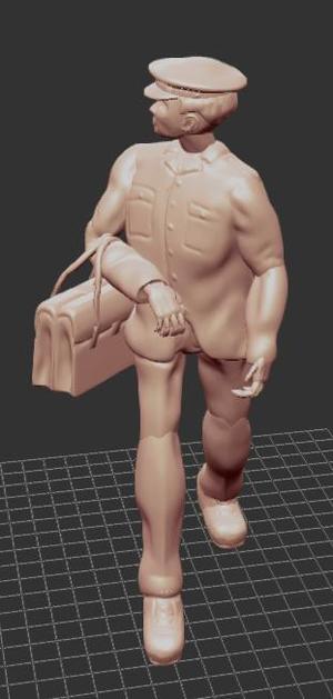 Student looking back to a tank in the city 2