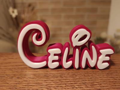 Celine Disney Name Sign Decorated Room child Birth