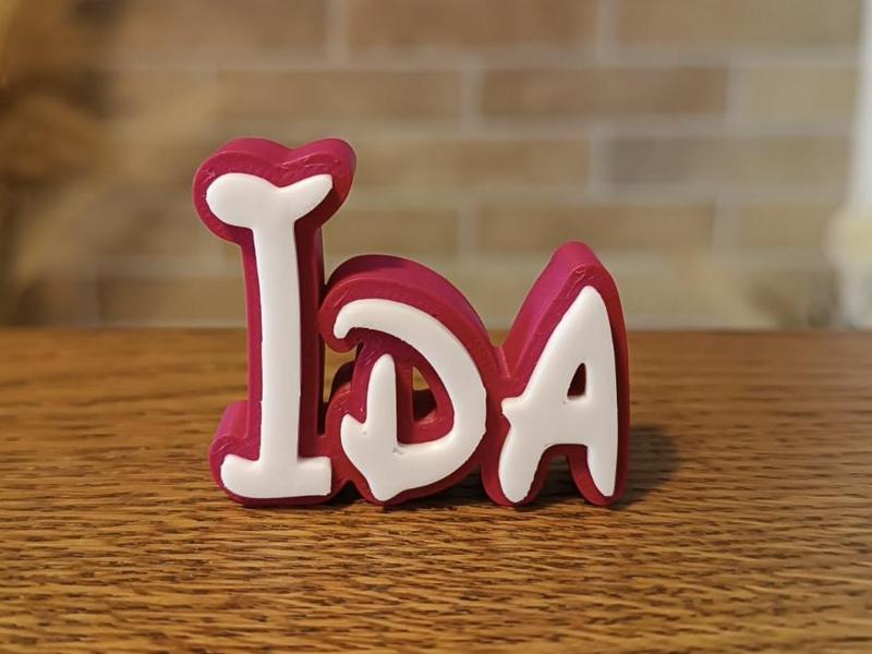 Ida Disney Name Sign Decorated Room child Birthday