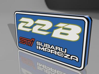 SUBARU 22B STI LIGHTBOX 