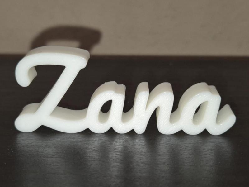 Zana Name Sign Display Decor