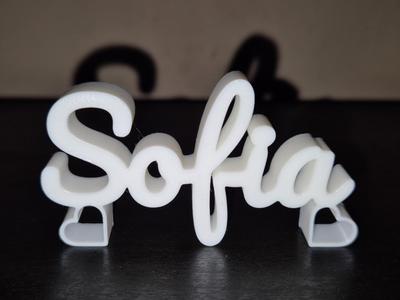 Sofia Name Sign Display Decor