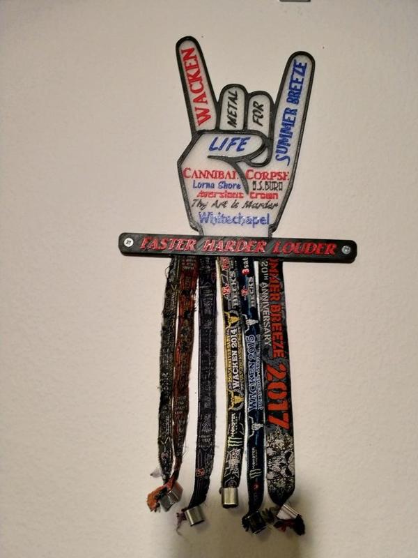 Heavy Metal Wristband Holder