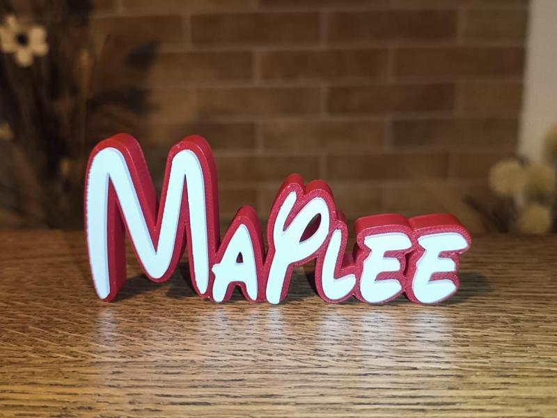 Disney Name Sign Maylee Kid Room Wall Decor Tag 