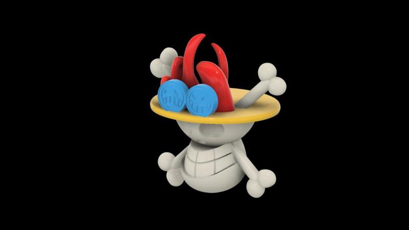 One Piece Portgas D. Ace Skull (ワンピース)ポートガス・D・エース