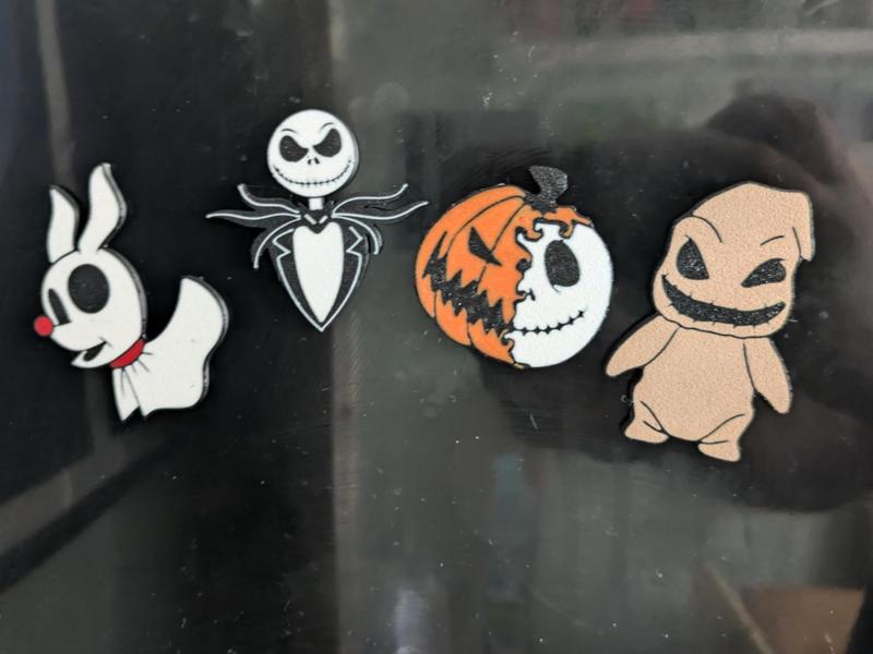 The nightmare before Christmas fridge magnets