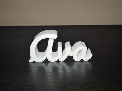 Ava Name Sign Display Decor