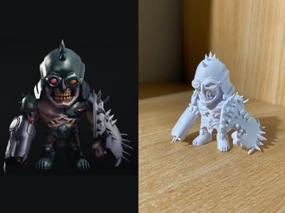 Doom Soldier With Shield - Doom The Dark Ages
