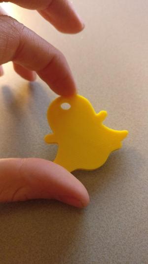 Snapchat Ghost Keychain