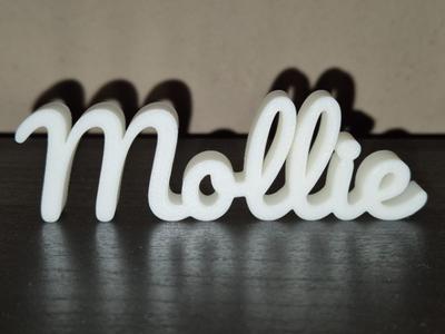 Mollie Name Sign Display Decor