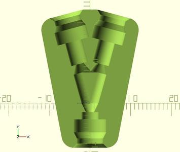 Single-piece filament Y-switch for e3d embedded collets