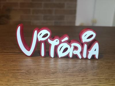 Disney Name Sign Vitória Kid Room Wall Decor Tag