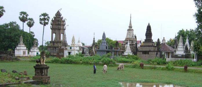 Pagodas at the Mekong as Lithophane