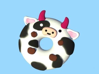 Milk Cow Doughnut