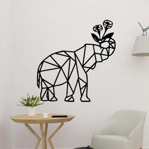 Elephant and Flower Wall Decoration