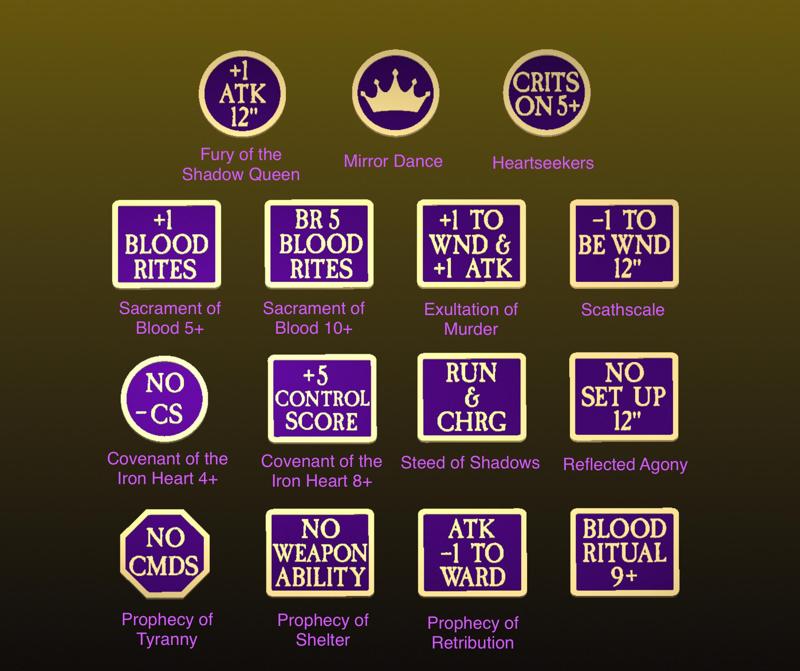Witch elf token set
