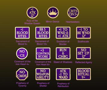 Witch elf token set