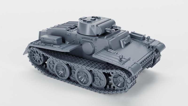 Panzer I Ausf.F + 3 Tankmen (Germany, WW2)