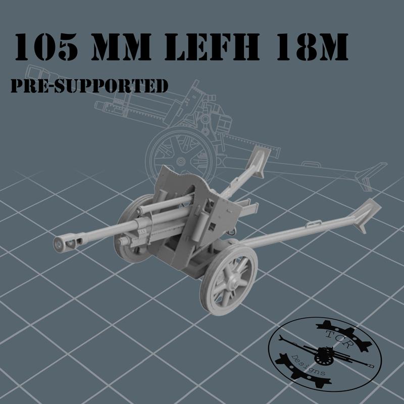 105mm LefH 18M - 1/72 Field Artillery - Presupported