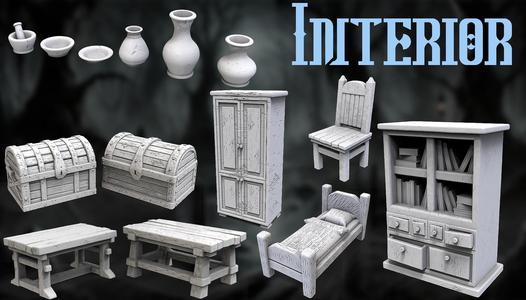 Medieval House Interior (28 mm)