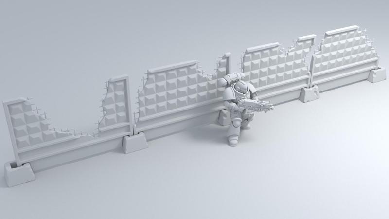 Russian - Fence PO-2 (fence slab-2) Damaged fittings.