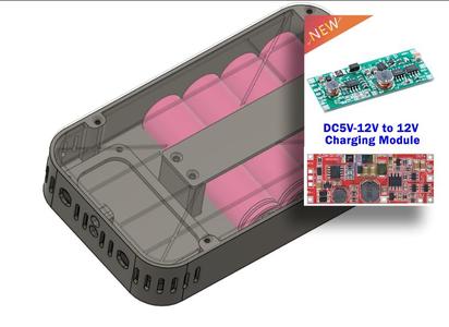 UPS 12 V/15 V, 24 W (2s Li-ion)