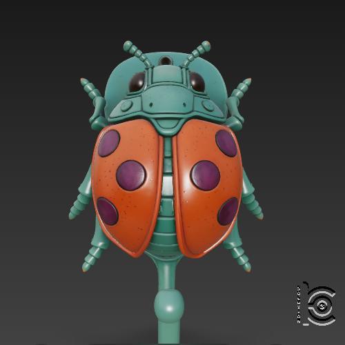 Dotbug Hook - Cute Cyber Lady STL