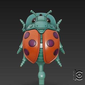 Dotbug Hook - Cute Cyber Lady STL