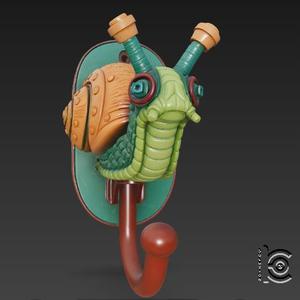 Slowbit Hook - Cyber Snail Companion STL