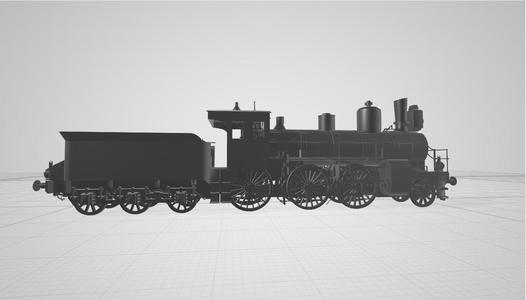 Nevada Railroad Steam Locomotive