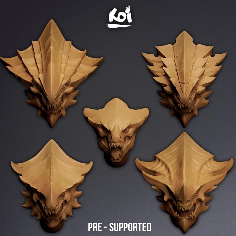 Terrosaurs - Miniature Heads