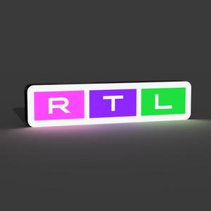 RTL German TV Channel Lightbox LED Lamp