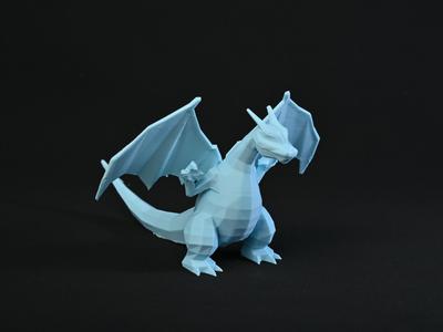 Low-poly/faceted Wyvern