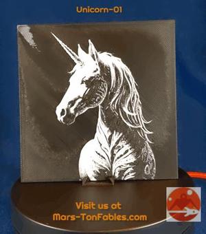 Black and White Unicorn_01