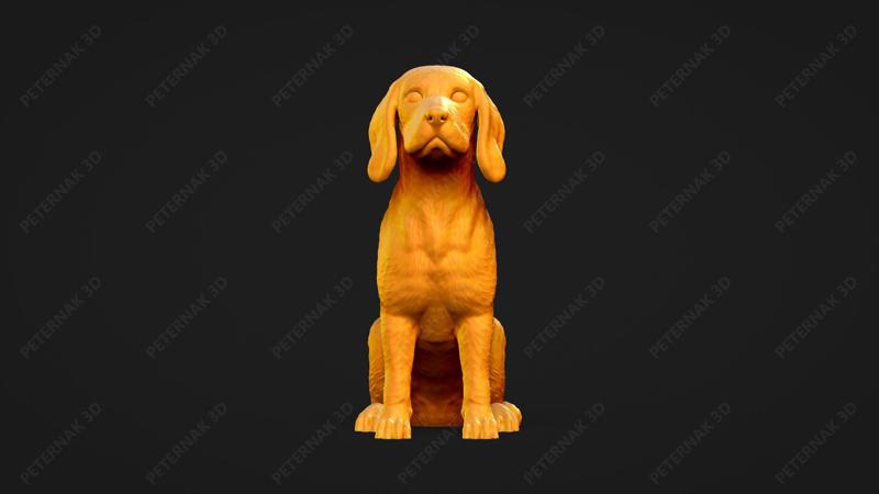Beagle Dog 3D Print Model Pose 04