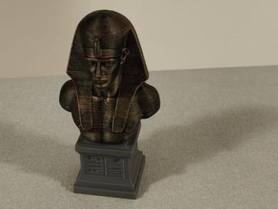 Ancient Egyptian Pharaoh Bust.