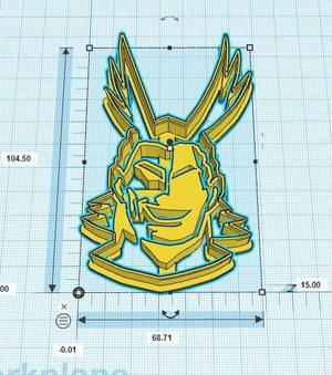 All Might Cookie Cutter #1