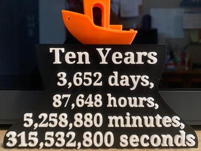 10 YEARS BENCHY STAND