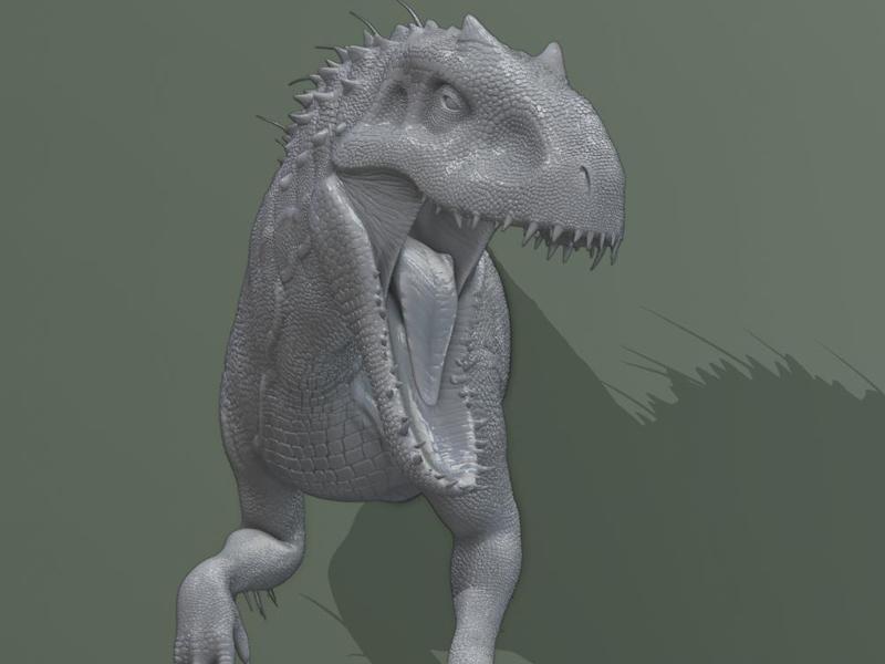 Indominus Rex Bust For Wall