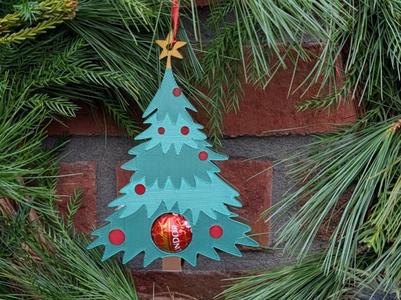 Christmas Tree Ornament with Hidden Lindor