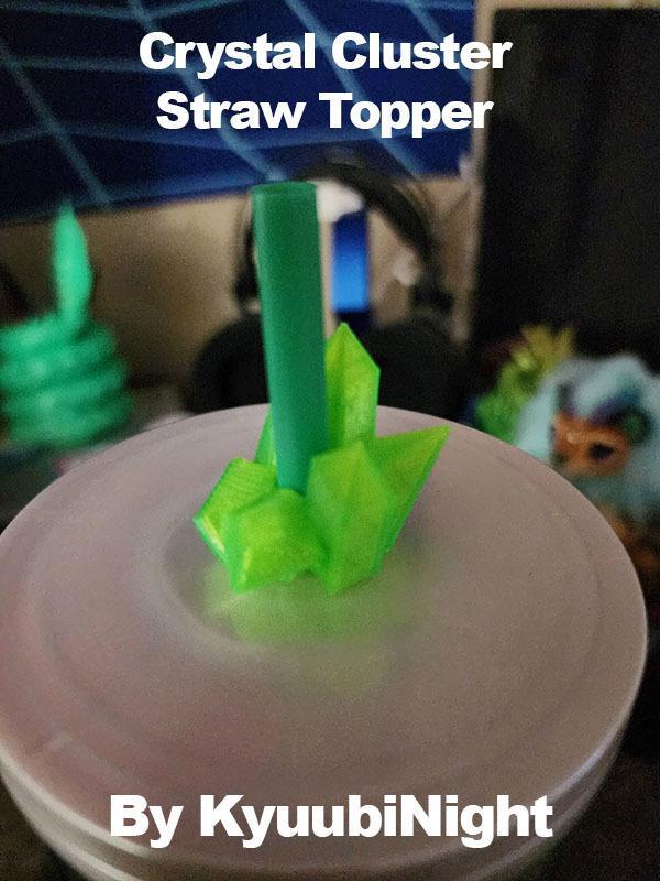 Crystal Cluster Straw Topper