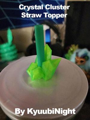 Crystal Cluster Straw Topper