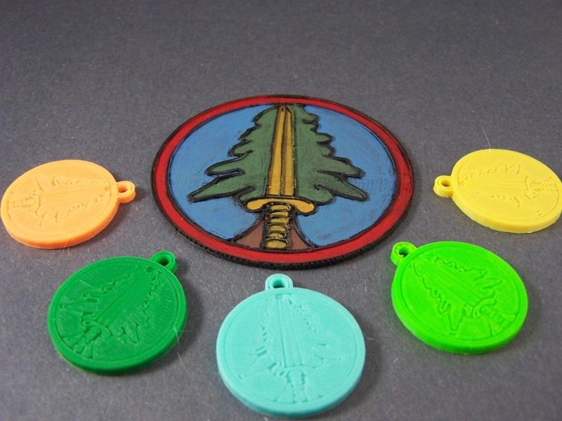 Bookhouse Boys Badge Keychain