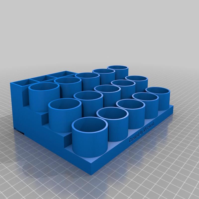 Paint Station with brush holders