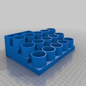 Paint Station with brush holders