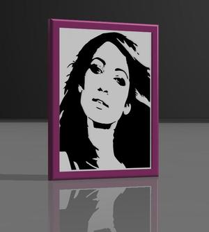 Jennifer Lopez" decorative frame