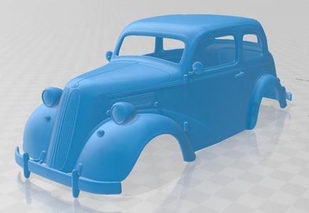Anglia E494A 2 Door Saloon 1949 Printable Body Car